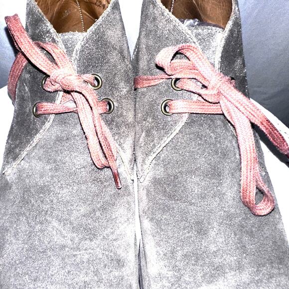 John Varvatos Brownish Green Suede Size 7.5 Chukka Boots - Picture 7 of 11